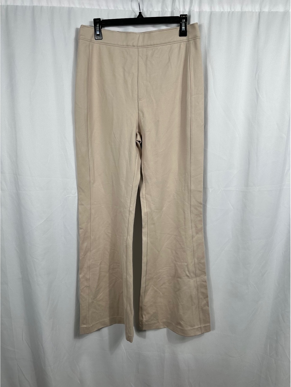 Popilush Beige Wide Leg Pants with Built In Shapewear XXL
